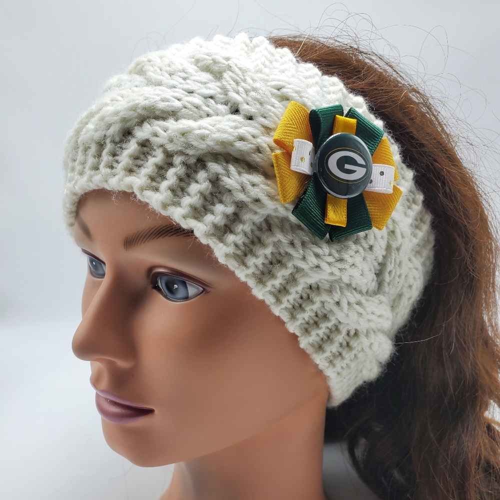 Green Bay Packers Headband NFL Football Go Pack Go